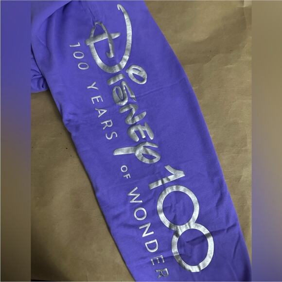 NEW Disney Parks Disney 100 Mickey Mouse Purple Jogger Pants Size XXL - Picture 3 of 7